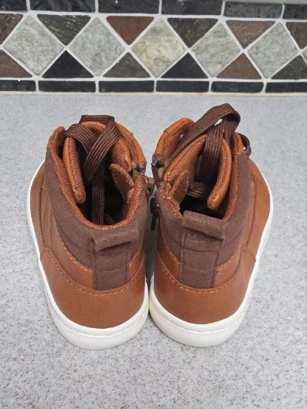 Cat & Jack Brown High-Top Sneakers